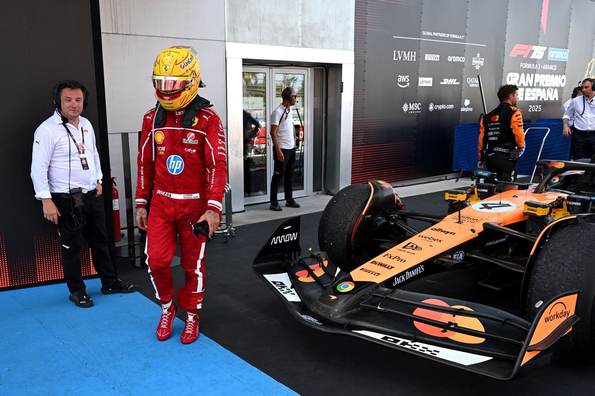 Lewis Hamilton at the F1 Grand Prix of Spain - Source: Getty